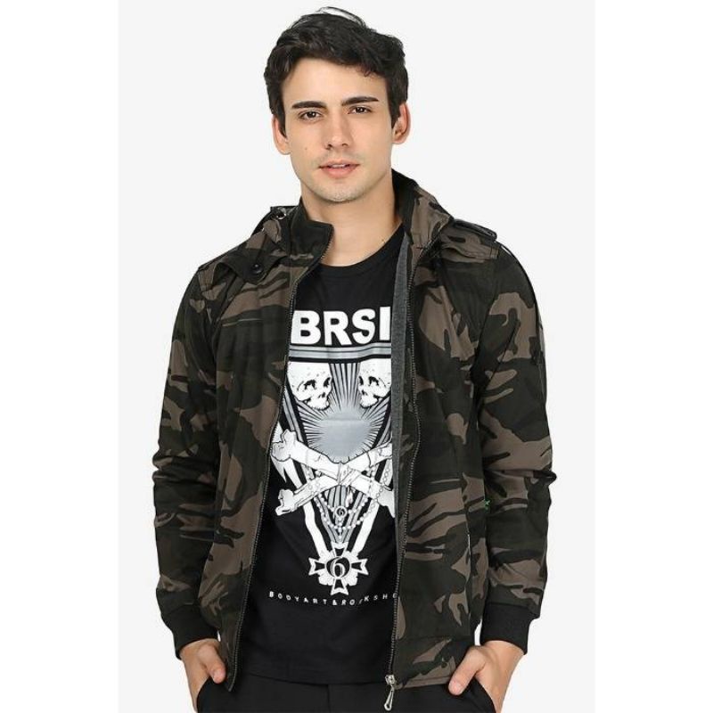Jaket Pria Jaket Army Loreng CBR Six