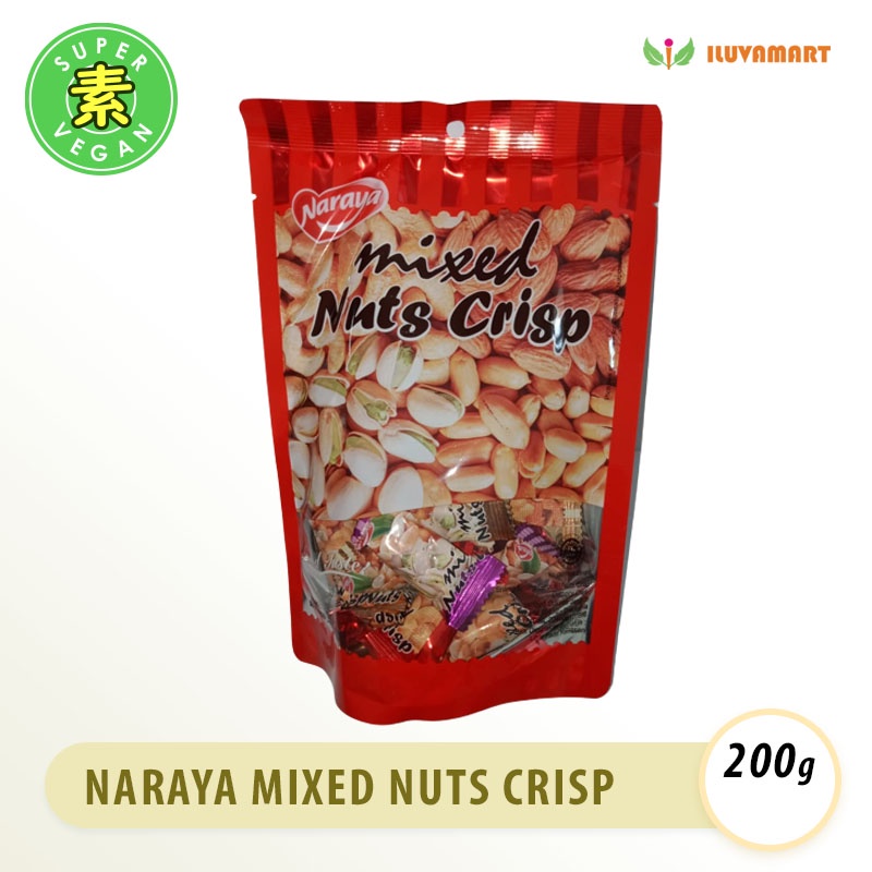 

Naraya Mixed Nuts Crisp KEMASAN KECIL 200gr Camilan Kacang Ting ting