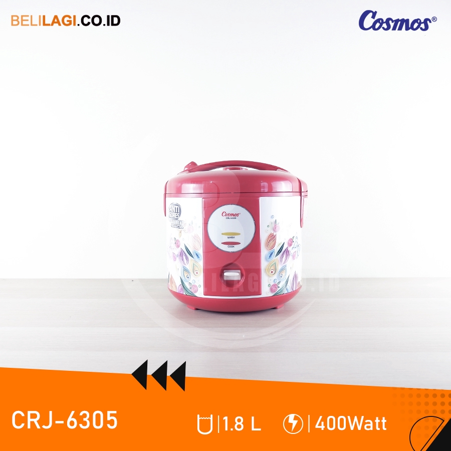 Cosmos Rice Cooker CRJ 6305 / Megicom Cosmos CRJ-6305 / Magic Com Cosmos ORIGINAL CRJ6305