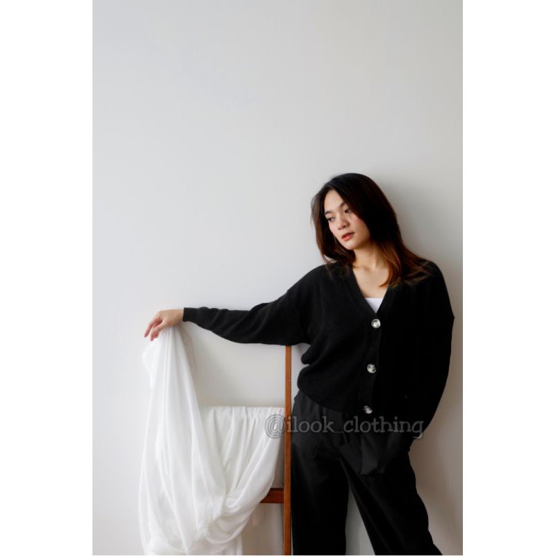 MARSHA KNITTED CARDI - CARDIGAN WANITA TANGAN PANJANG