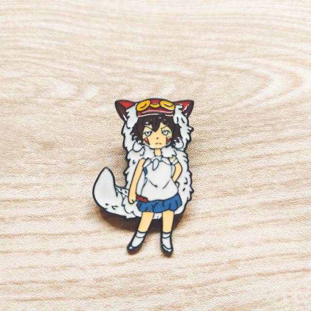 [STUDIO GHIBLI] Enamel Pin - Princess Mononoke (San)