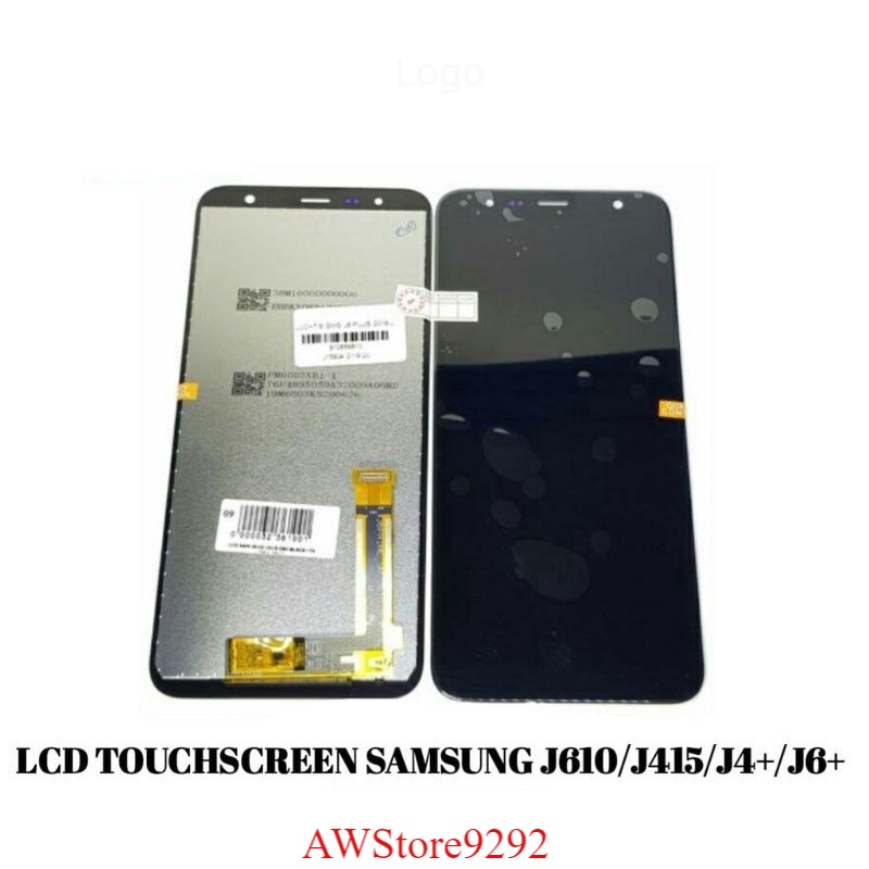 Layar Sentuh LCD TS Touchscreen Fullset Samsung J6 PLUS J4 PLUS J610 J415 ORI BLACK