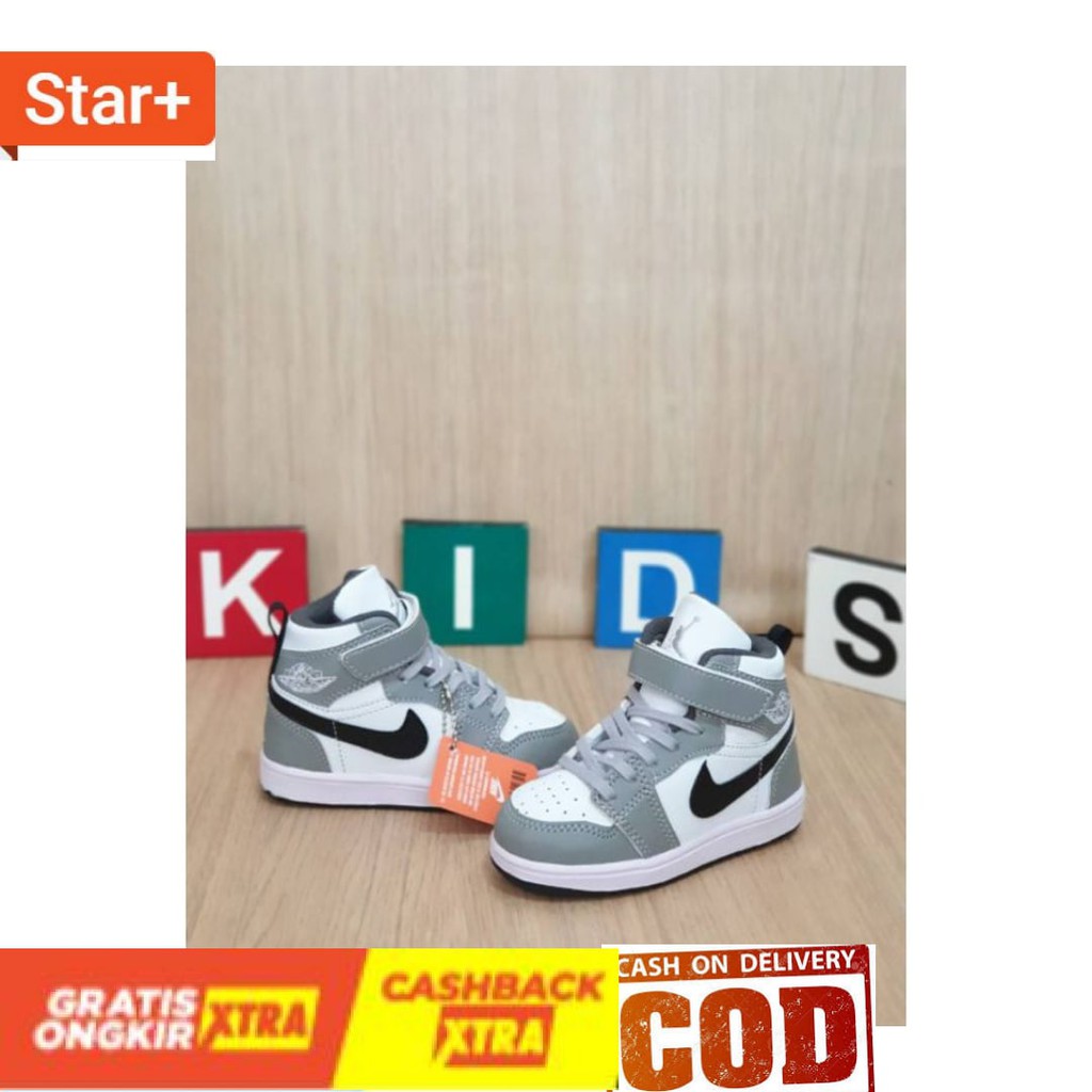 LUCU CUTE KADO HADIAH ANAK ANAK KIDS KECIL BAYI TK SD PAUD / SEPATU ANAK JORDAN PREMIUM HIGH