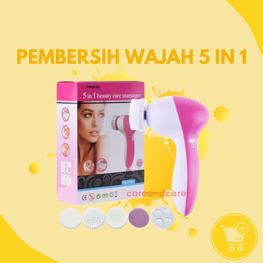 Alat Pembersih Kulit Muka Beauty Care Messager 5 in 1 Pembersih Wajah