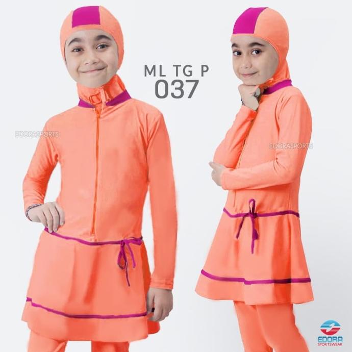 Baju Renang Anak Perempuan Muslim Usia SD Baju Renang Muslimah EDORA