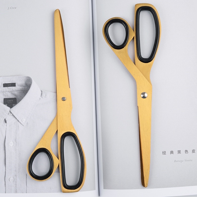 GUNTING GOLD Aesthetic Gold Plated Scissors Work School Scissors