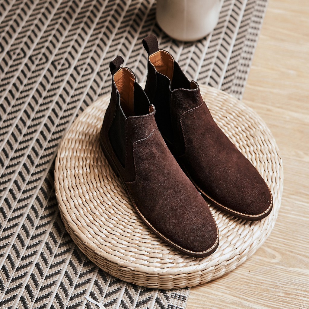 SEPATU BOOT CHELSEA BOOTS DARK BROWN SUEDE | CCBSUEDEDB