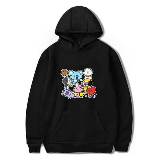 JAKET hoodie BTS MEMBER BT21 MEMBER RAME-RAME KATUN FLEECE