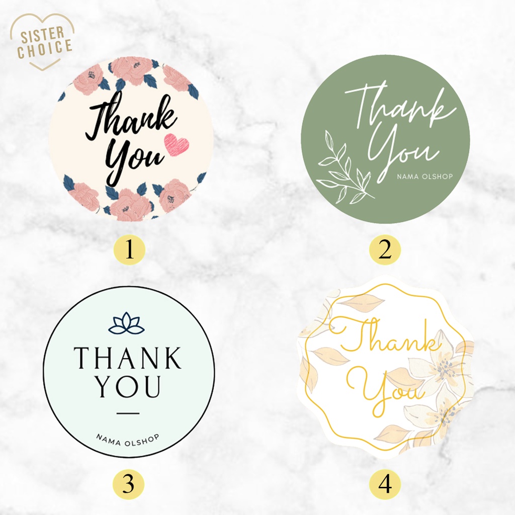 

Stiker Label Thank You / Sticker Pengiriman Olshop / Stiker Custom