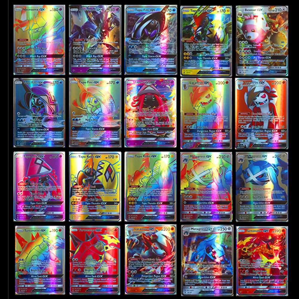 200 Latest POKEMON GX Cards English Flash Cards Shopee  