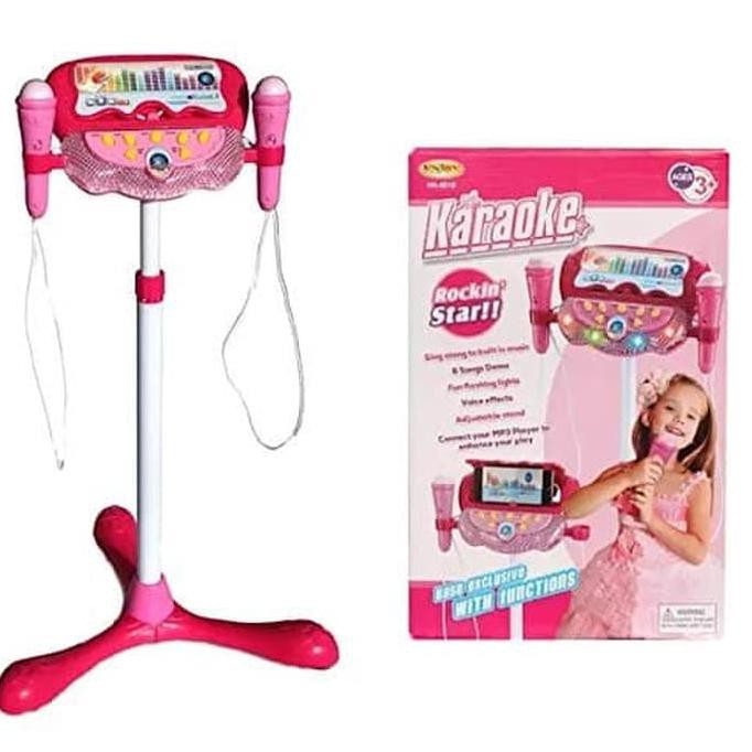 Mainan Anak Microphone Double Mic Mp3 Karaoke Rockin Star Shopee Indonesia