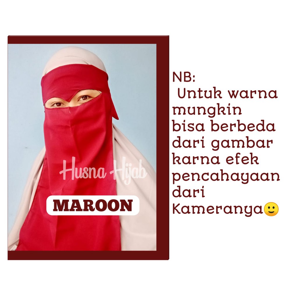 [HUSNA HIJAB] Cadar Bandana Eagle Eyes Murah / Cadar Bandana Elang / Cadar Elang