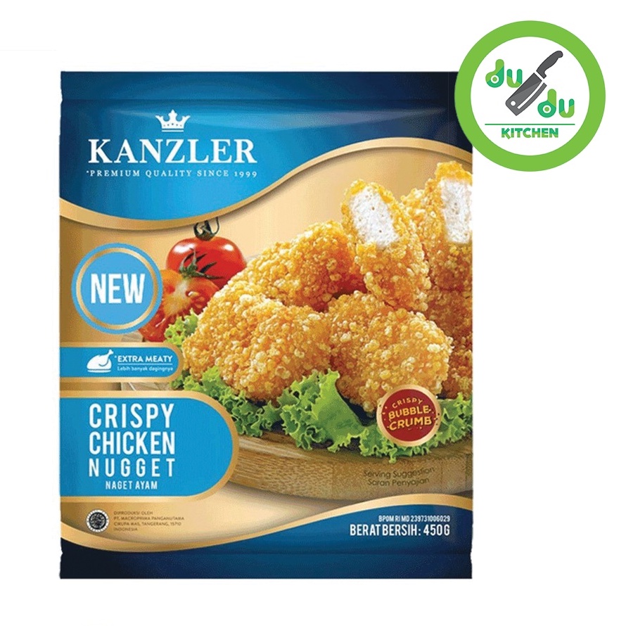 

(Dudu Kitchen) Crispy Chicken Nugget Kanzler 450gr - krispi naget ayam cemilan snack