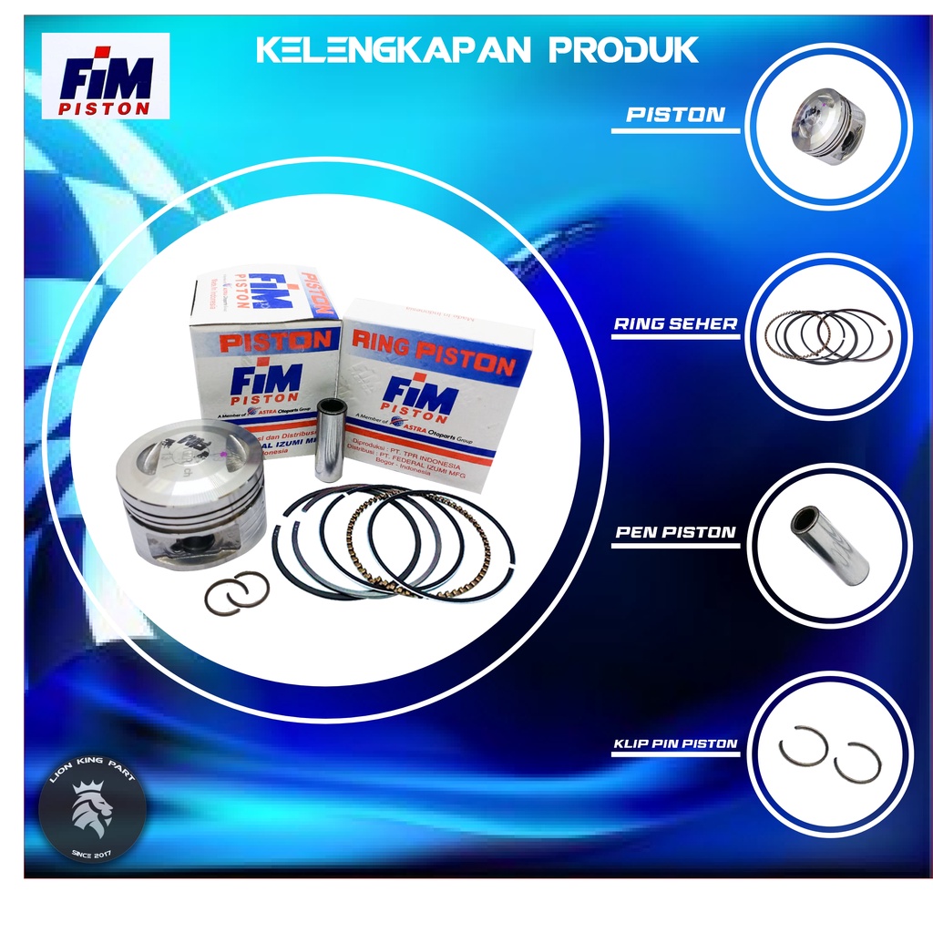 PISTON KIT VEGA ZR JUPITER Z ROBOT FIM69 FIM 69 PIN 13-1