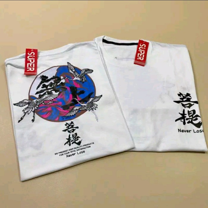 KAOS DISTRO PRIA COTTON COMBED 30S BANGAU JEPANG BAHAN BERKUALITAS