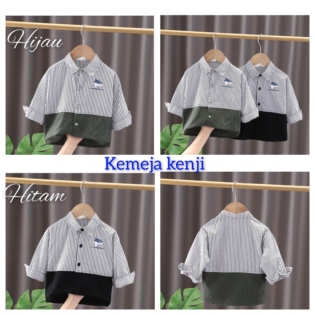 Kemeja Anak Laki Laki Baju Atasan Anak Kemeja Lengan Panjang Korean Style