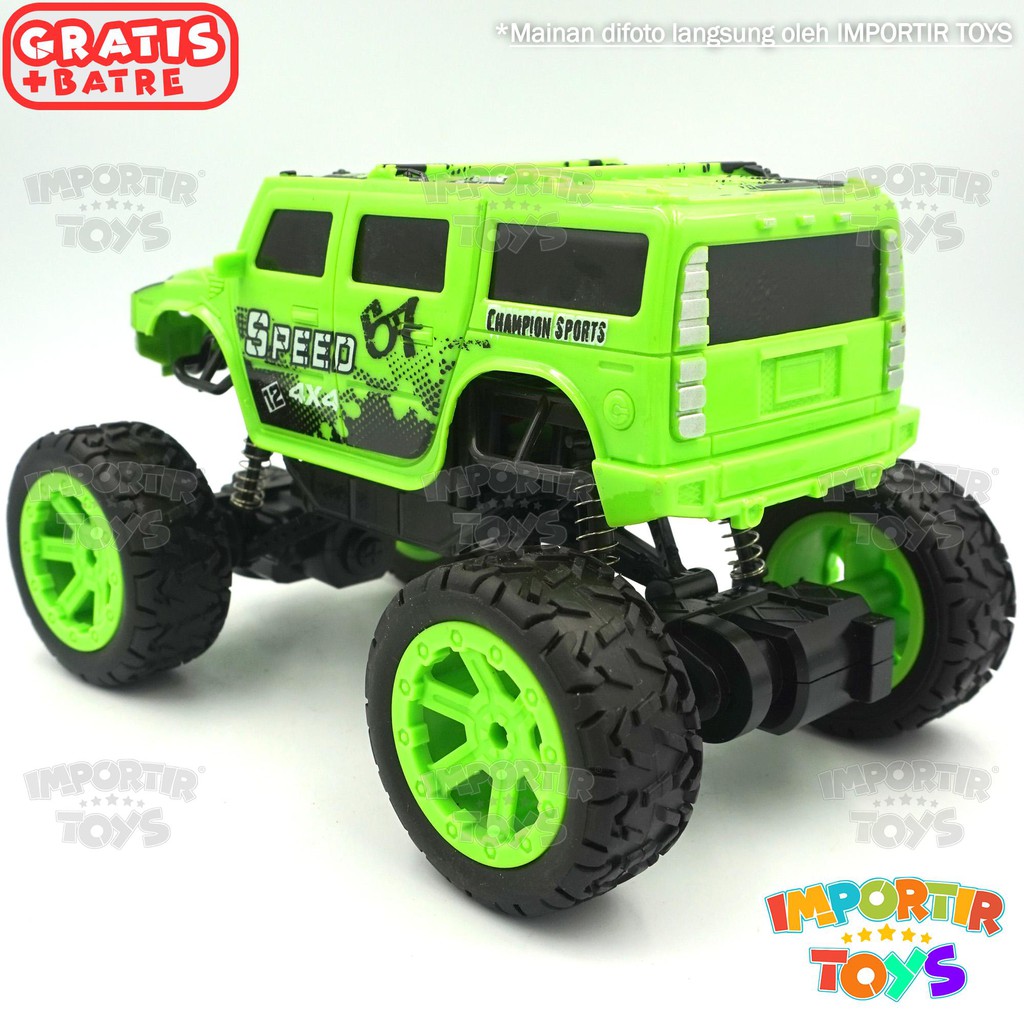 Mainan anak R/C JEEP SUPER (batre dapat di charge) IMPORT QUALITY (BER-SNI)