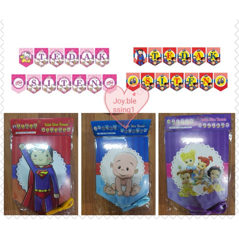 BANNER BUNTING FLAG TEDAK SITEN COWOK CEWEK/banner turun tanah