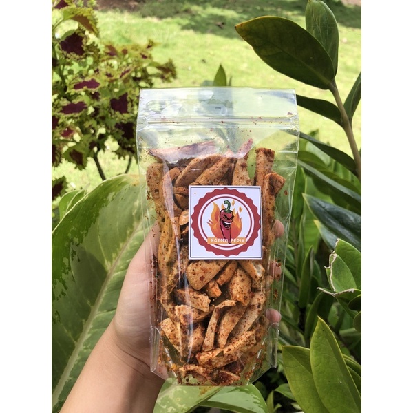 BASRENG BASO GORENG STICK PEDAS DAUN JERUK VIRAL 50-100gr-100gr