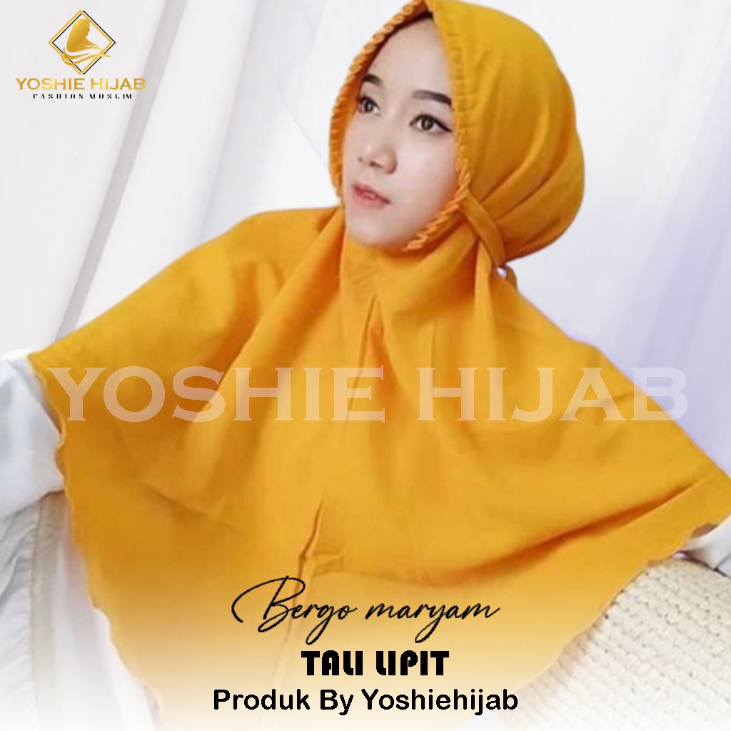 Jilbab Bergo Maryam Gerigi Jilbab Instan Bergo Maryam Lipit