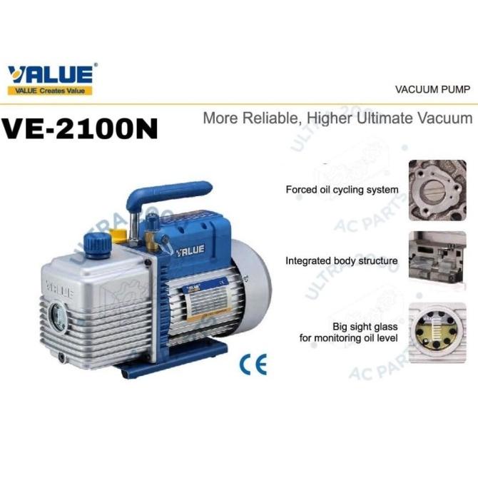 Value Ve2100N 1Pk Vacuum Pump 2Stage