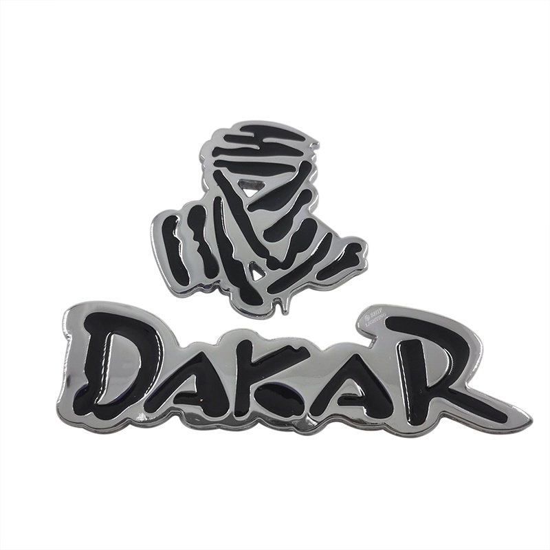 1pc Stiker Emblem Logo Dakar Rally Racing Bahan Metal Untuk Dekorasi Mobil Jeep / Truk