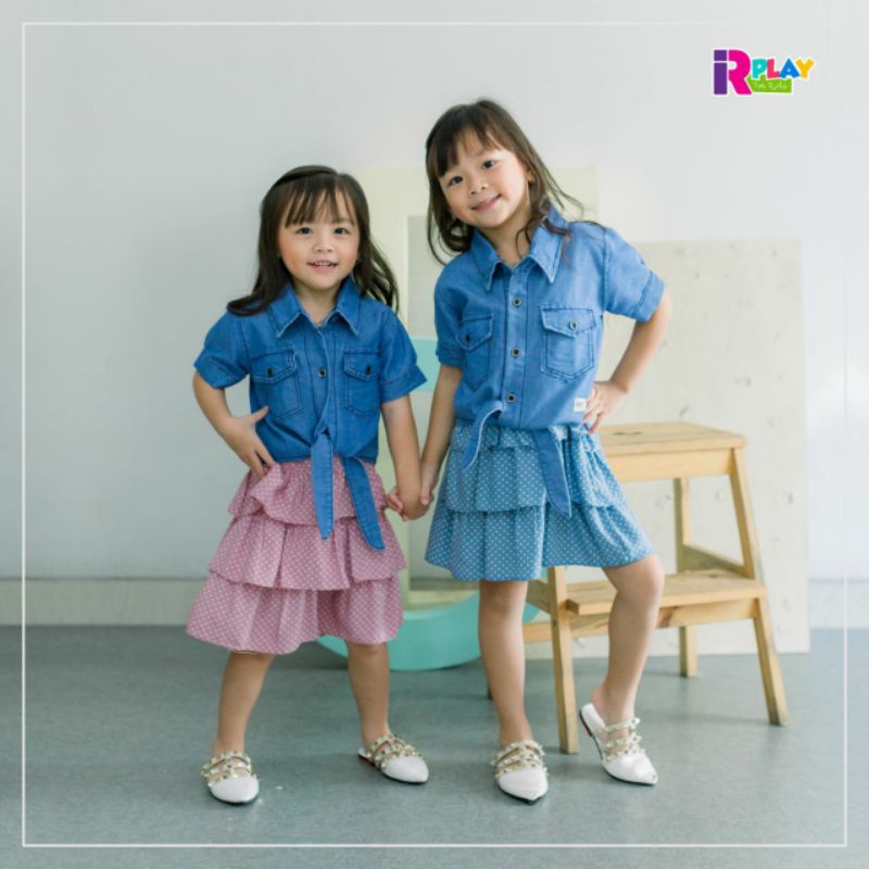 Set Polka Dress / Set Anak Dress Polka