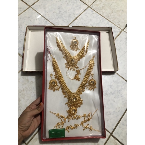 perhiasan india murah || set perhiasan india || perhiasan pengantin india