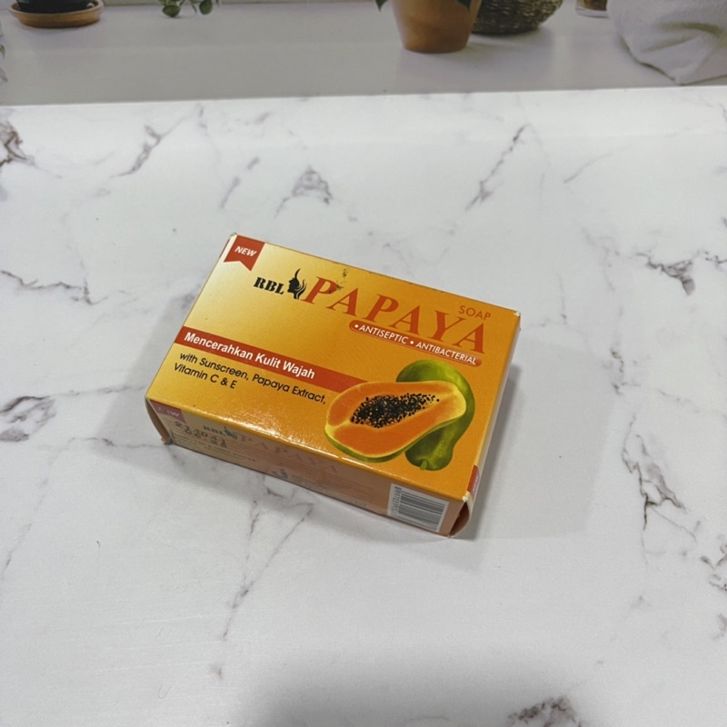 (BPOM) Sabun Batang Cuci Wajah/Muka Tata Papaya Brightening Soap 120gr Promo Sen