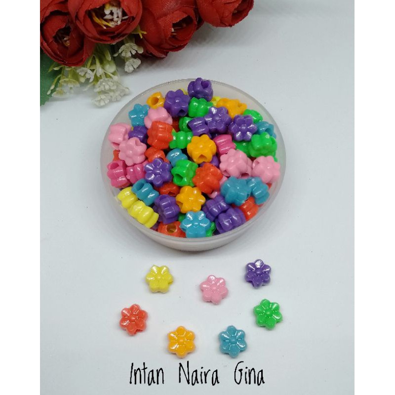 (25gram/60pcs) Mute bunga sakura lubang besar