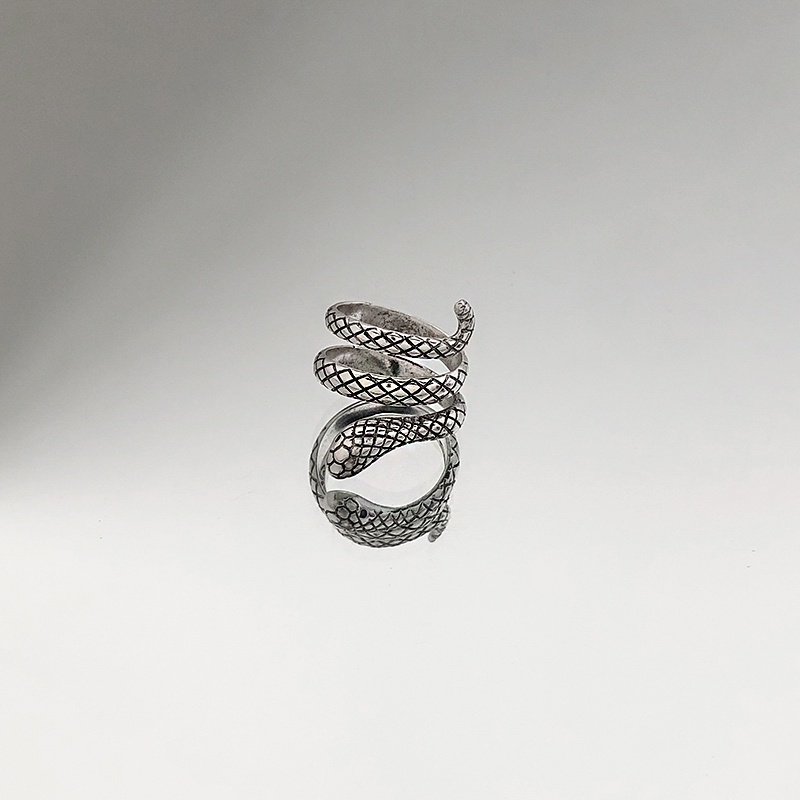 Serpentine Ring Accessories Personality Trendy Retro