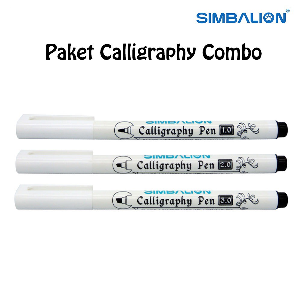 Simbalion Pulpen Kaligraphi Set ( Isi 3 pcs )/ Kaligraphi Set / fountain pen calligraphy