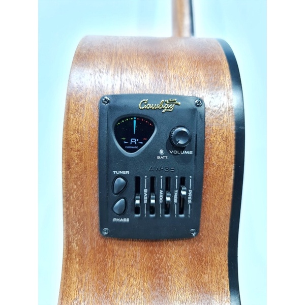 Gitar Akustik Elektrik Merk Camwood Original Tipe IWC-235 NSK EQ TUNER Cowboy Murah Jakarta