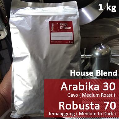 

[ COD ] House Blend Kopi Susu 1kg / Arabika Gayo 30 Robusta Temanggung 70 BOOM SALE Kode 47
