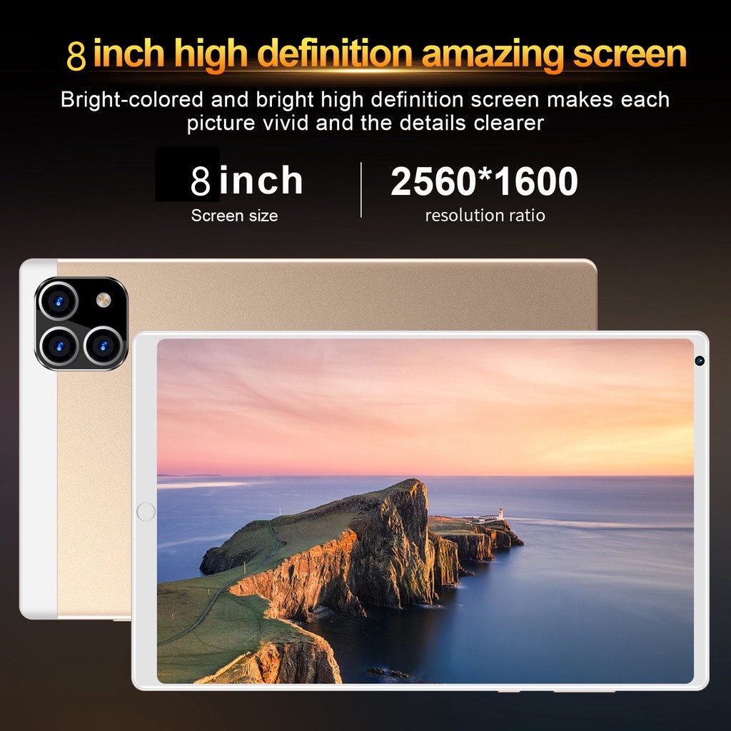 Can COD】5G New Student Education Online Tablet PC S11D 8 Inch Android Dual SIM Card Calling Cheap Tablet PC 12GB + 512GB RAM Watch Movies Online Cheap Tablet