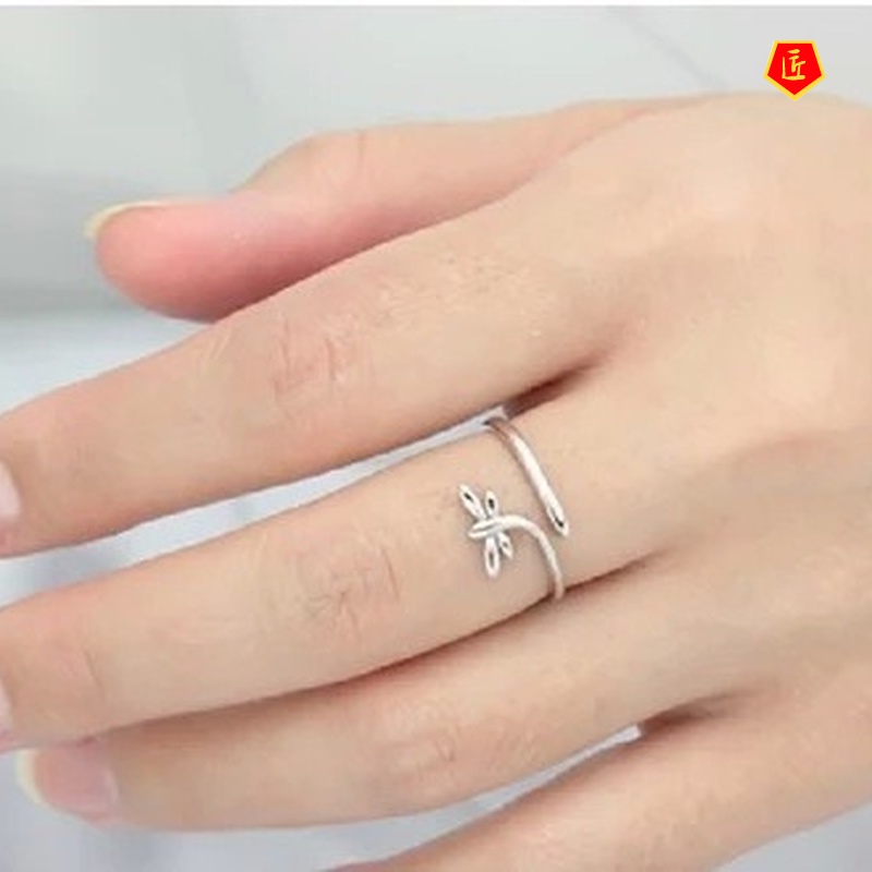 [Ready Stock]Minimalist Creative Dragonfly Ring Cute Fashion