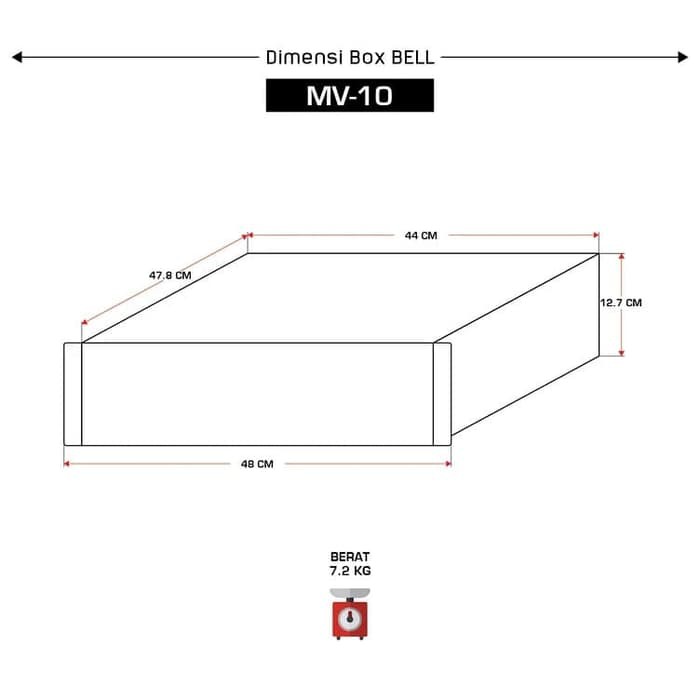 Box Power Amplifier Bell MV10 M-V10 MV 10 Box Bell