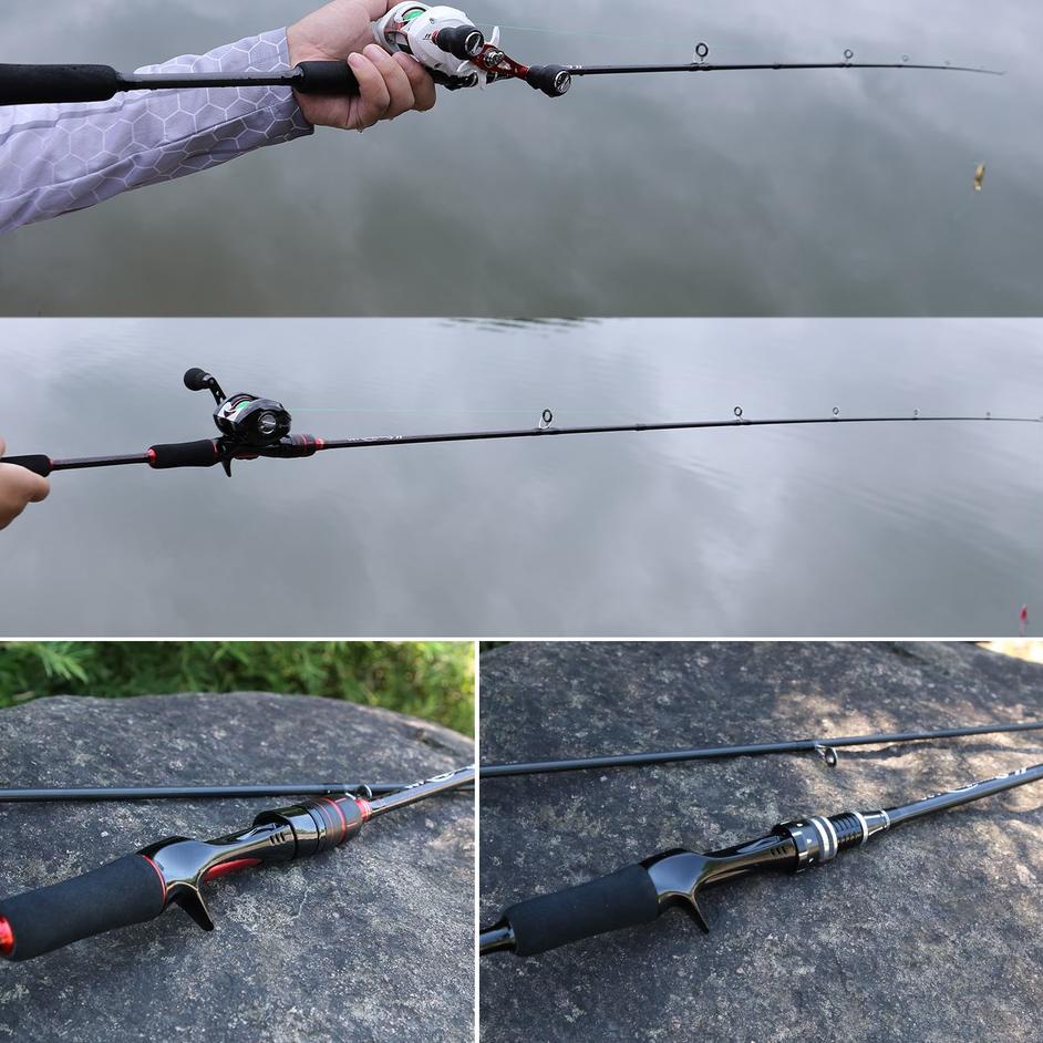 Super Peminat Spinning/Casting Fishing Rod Joran Pancing 1.8m/6ft Fishing Rod Carbon Fiber EVA Handle Fishing Tackle