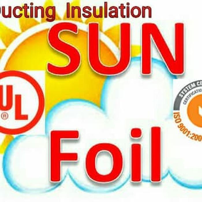 

1 rol Peredam dingin lem sticker Alumunium Foil Thermal 5ml Sun Foi