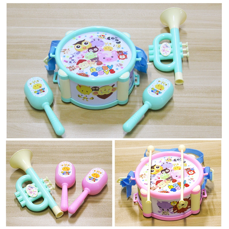  Mainan  Jazz Drum Mini Warna  Warni  untuk Bayi  Anak  