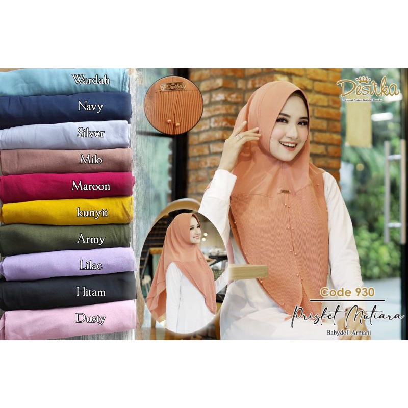 hijab plisket mutiara brand desvika