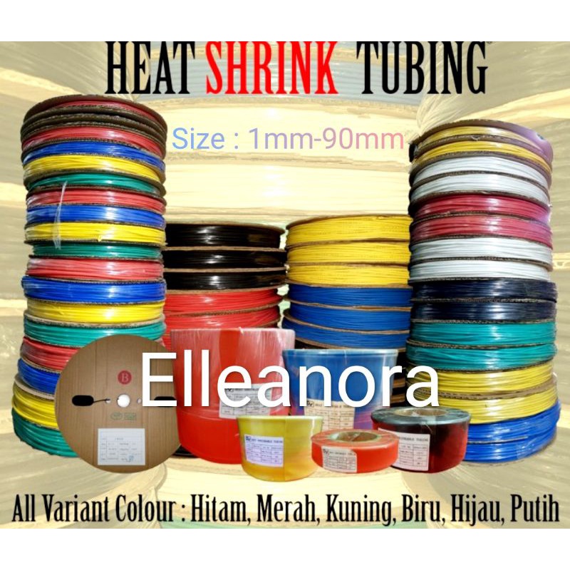 Heatshrink Selongsong Bakar 2mm Hitam 1 Roll