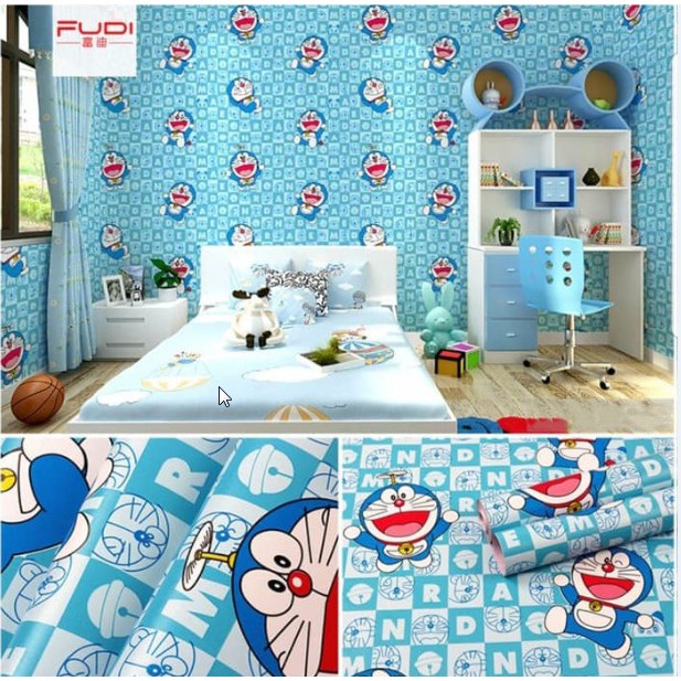 TERLARIS BISA COD Wallpaper Kamar MOTIF KARAKTER  Sticker Dinding Dekorasi PREMIUM QUALITY 45cm x 1M