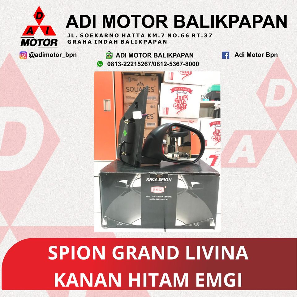 SPION GRAND LIVINA KANAN HITAM | EMGI