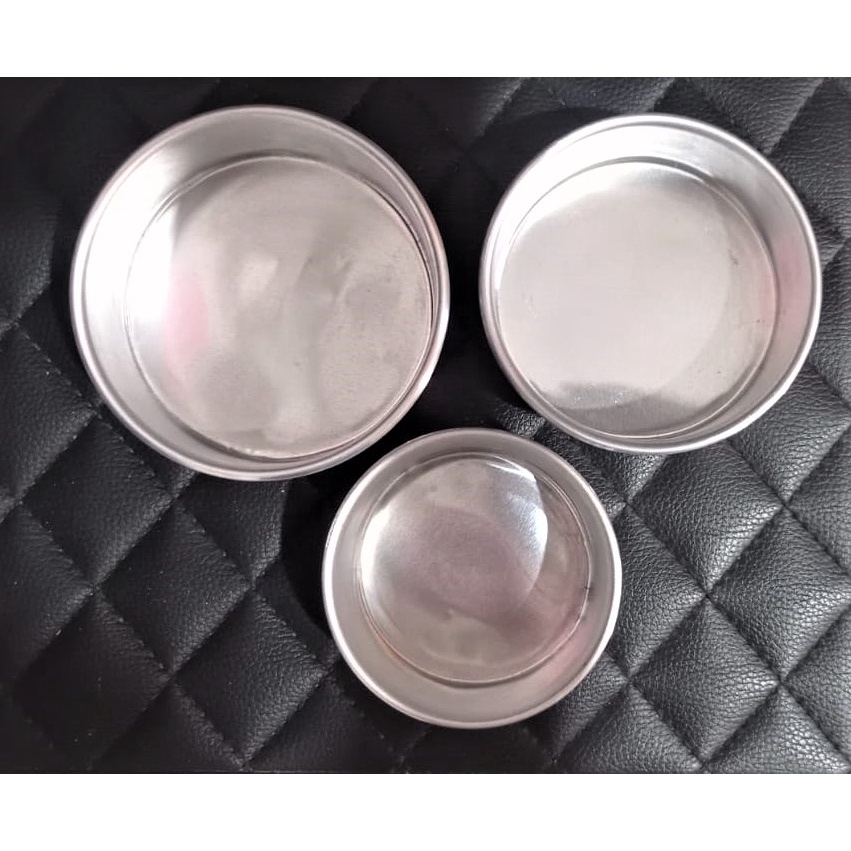 LOYANG PRESS / CETAKAN KUE / LOYANG BULAT MINI / BULAT MINI UKURAN 8, 9, 10 CM / 1 SET ISI 3