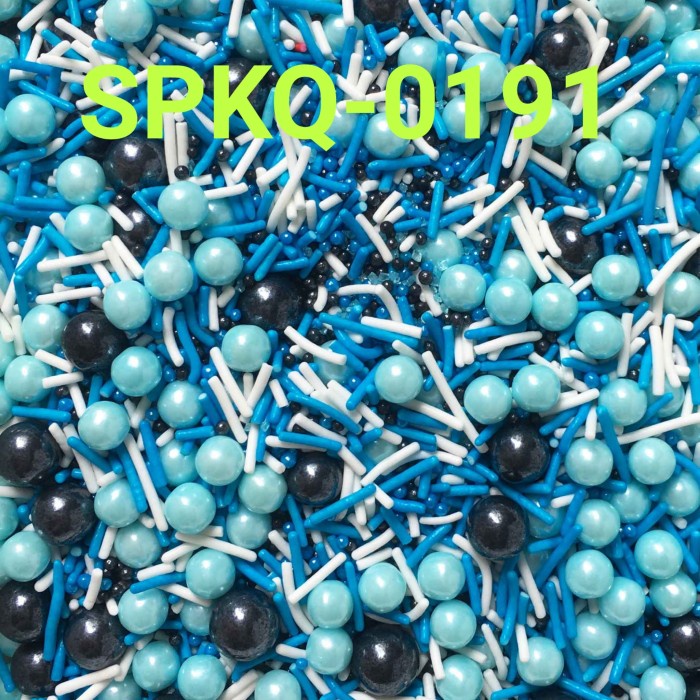 

SPKQ-0191 SPRINKLES SPRINKLE SPRINGKEL 250GR BIRU LAUT HITAM DISKON GEDE