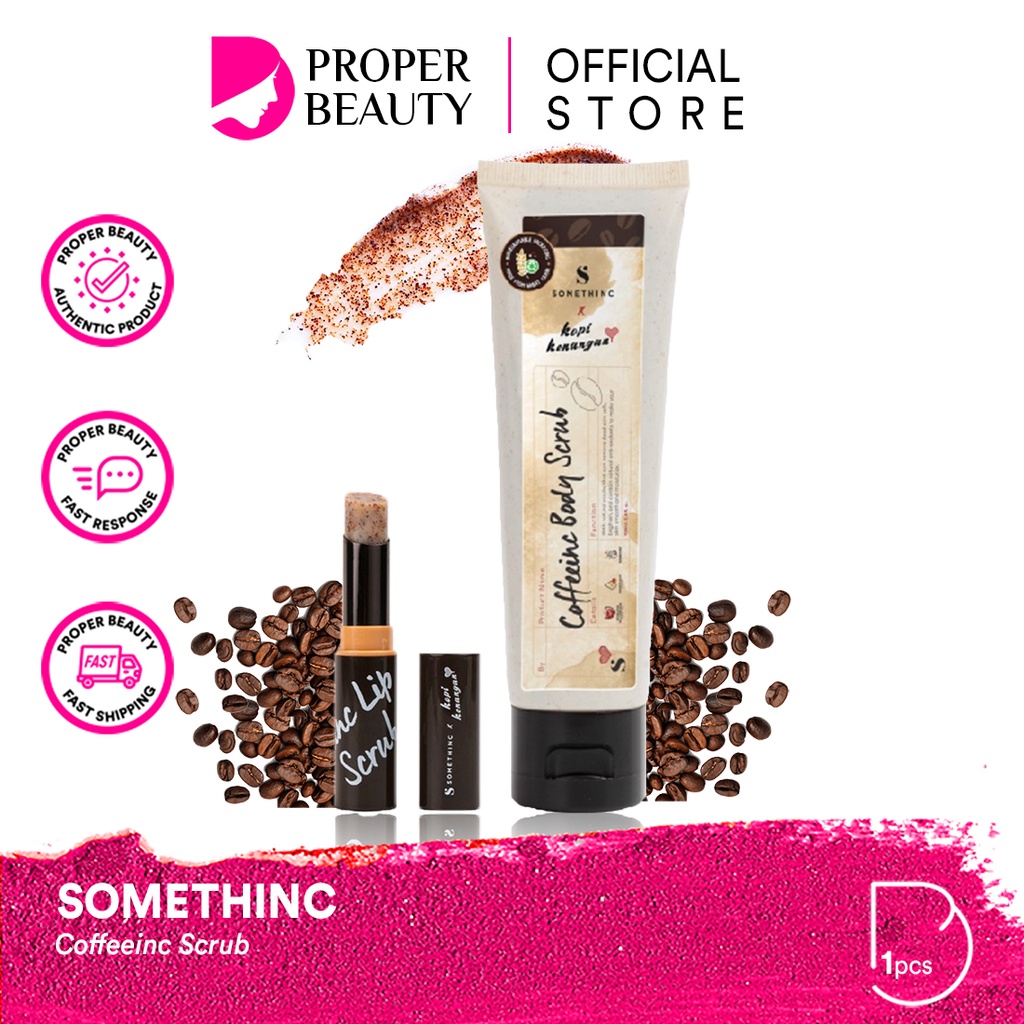 SOMETHINC Coffeeinc Indonesia / Lip Body Scrub Coffee Facial Wash Cleansing Essence Mist Toner Serum Ampoule Eye Cream Creme Eye Gel Sunscreen Sleeping Mask Masker Moisturizer  Lotion / Cushion Powder Eyebrow Eyeliner Mascara Lipstick Tint Sugar Wax Paket