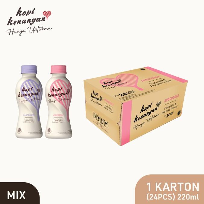 

Kopi Kenangan Hanya Untukmu Mix 220ml x 24 (Mantancino & Avocuddle)