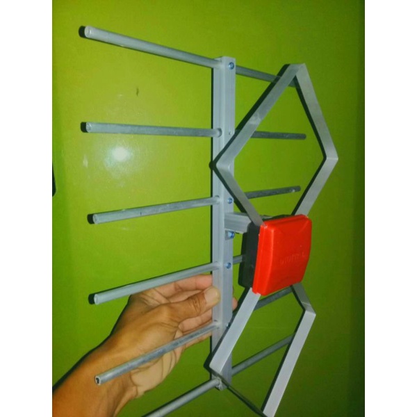BIQUAD ANTENA TV DIGITAL HIGH GAIN SUPER JERNIH