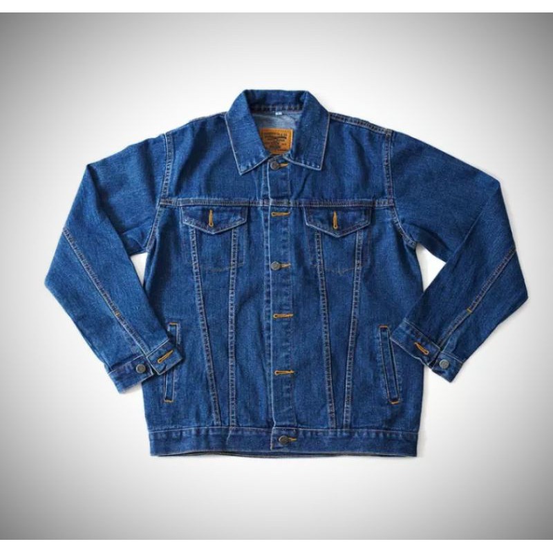 jaket jeans||bordir logo